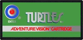 Top of cartridge artwork for Turtles on the Entex Adventure Vision.