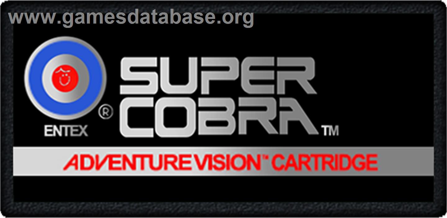 Super Cobra - Entex Adventure Vision - Artwork - Cartridge Top