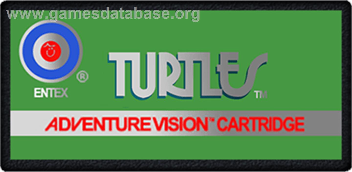 Turtles - Entex Adventure Vision - Artwork - Cartridge Top