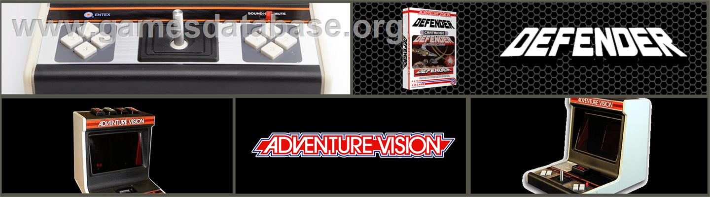 Defender - Entex Adventure Vision - Artwork - Marquee