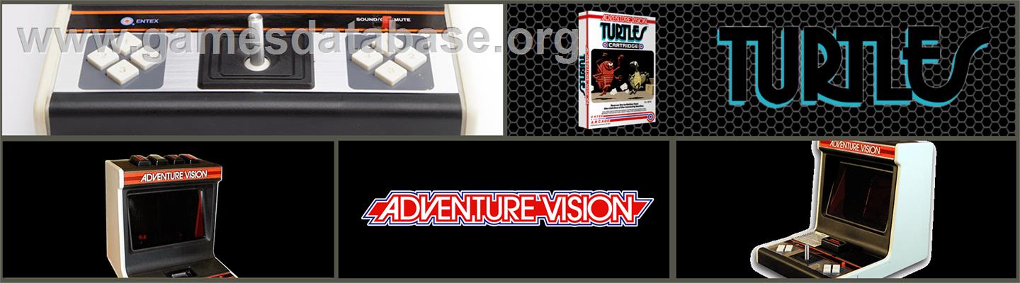 Turtles - Entex Adventure Vision - Artwork - Marquee