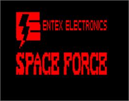 Title screen of Space Force on the Entex Adventure Vision.