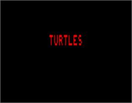 Title screen of Turtles on the Entex Adventure Vision.