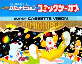 Box cover for Comic Circus on the Epoch Super Cassette Vision.