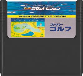 Cartridge artwork for Super Golf on the Epoch Super Cassette Vision.