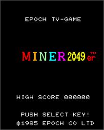 Title screen of Miner 2049er on the Epoch Super Cassette Vision.