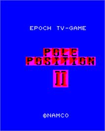 Title screen of Pole Position 2 on the Epoch Super Cassette Vision.