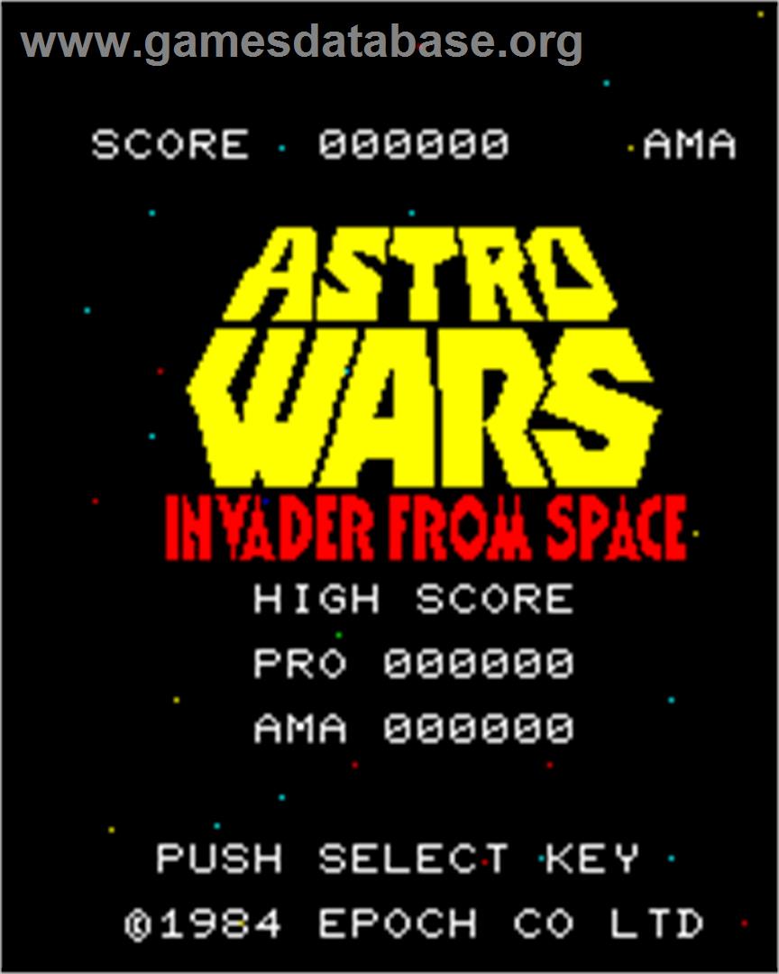 Astro Wars - Epoch Super Cassette Vision - Artwork - Title Screen