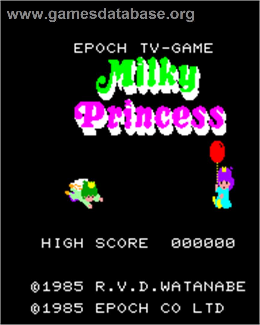 Milky Princess - Epoch Super Cassette Vision - Artwork - Title Screen