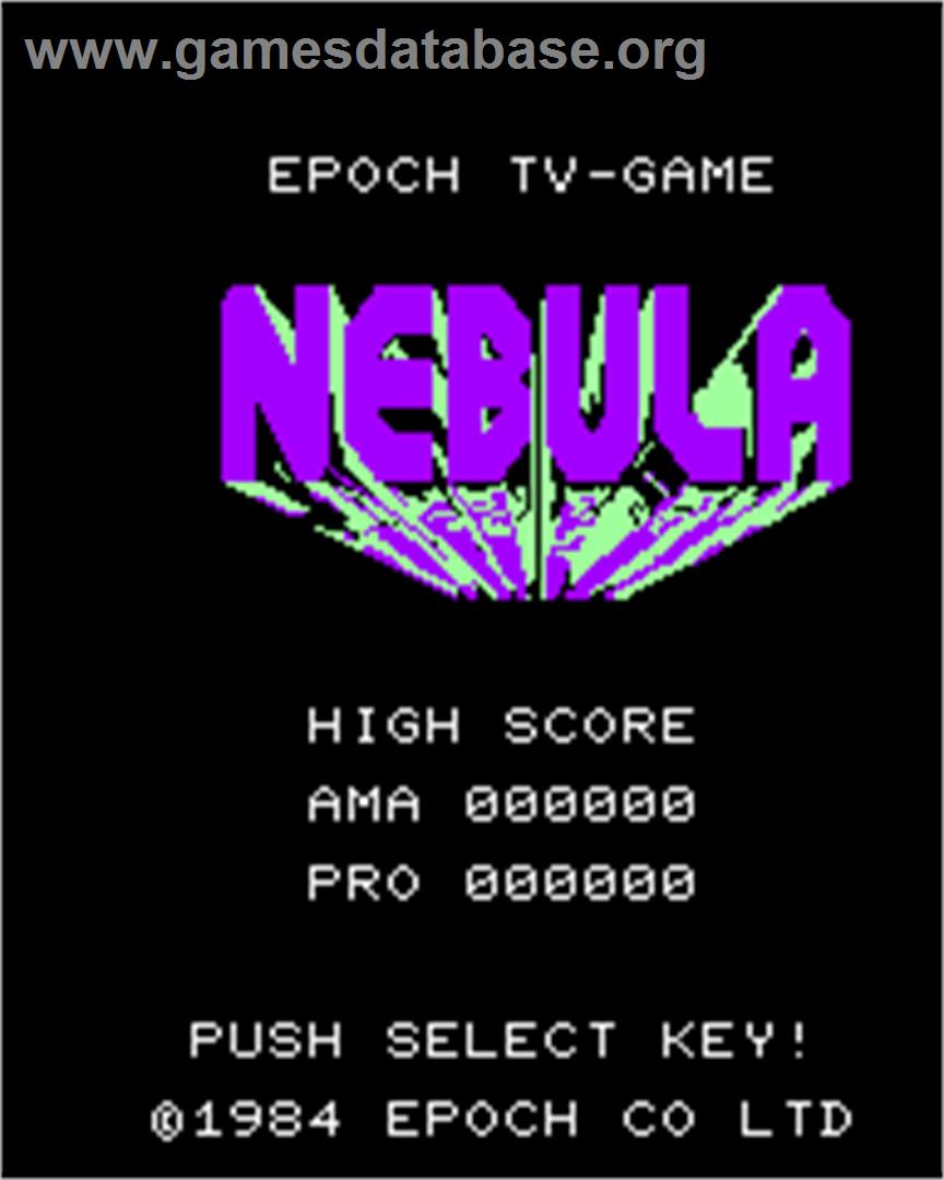Nebula - Epoch Super Cassette Vision - Artwork - Title Screen