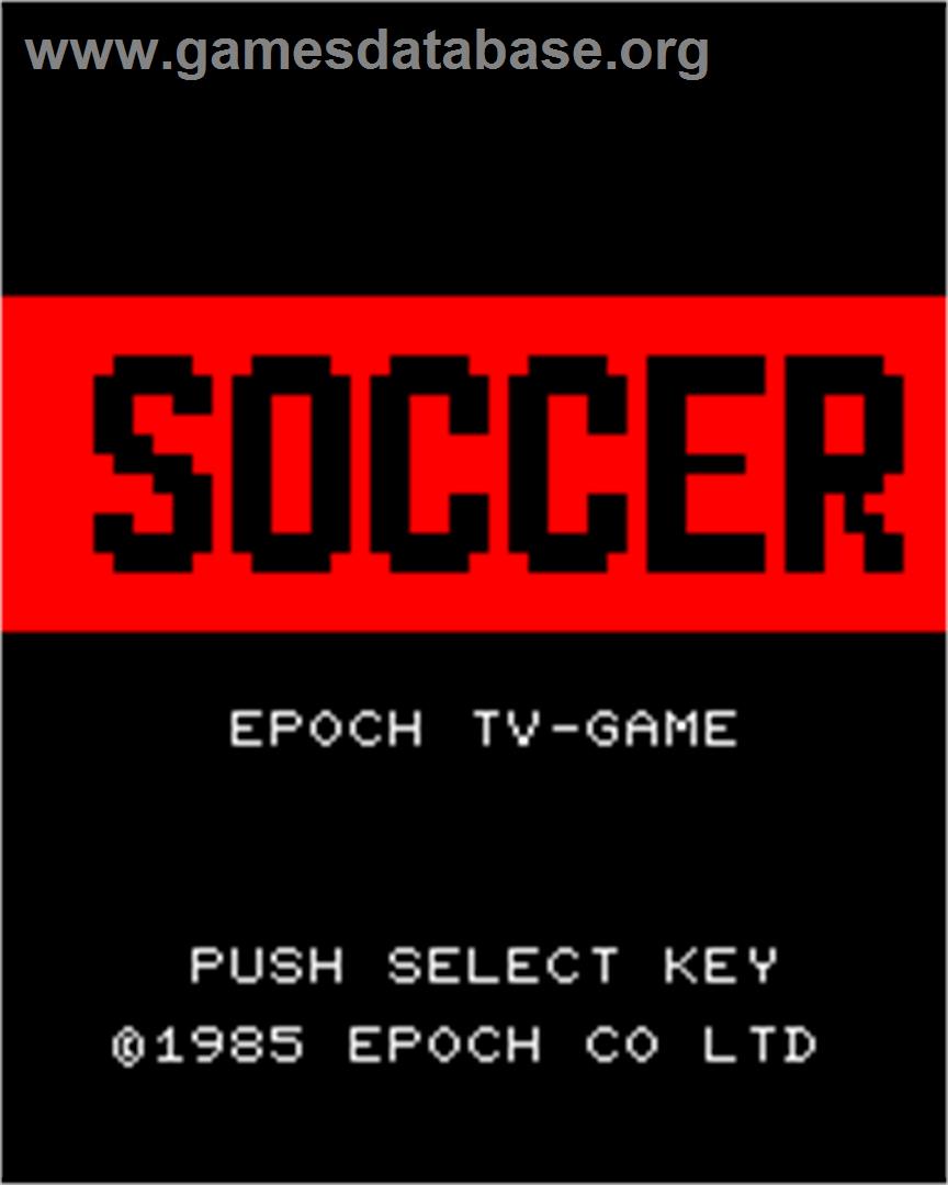 Super Soccer - Epoch Super Cassette Vision - Artwork - Title Screen