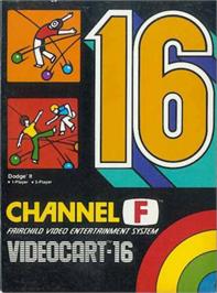 Box cover for Videocart-16 - Dodge-it on the Fairchild Channel F.