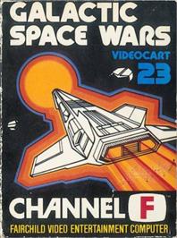 Box cover for Videocart-23 - Galactic Space Wars on the Fairchild Channel F.