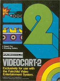 Box cover for Videocart-2 - Desert Fox, Shooting Gallery on the Fairchild Channel F.