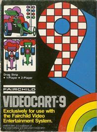 Box cover for Videocart-9 - Drag Strip on the Fairchild Channel F.