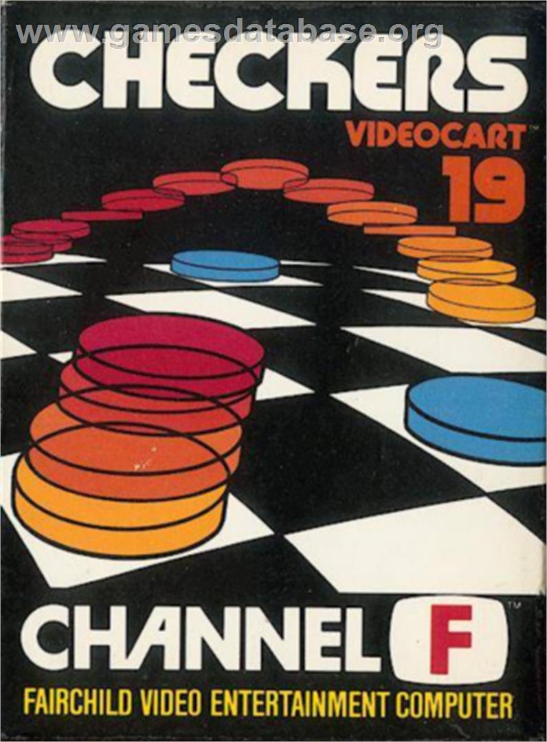 Checkers - Fairchild Channel F - Artwork - Box
