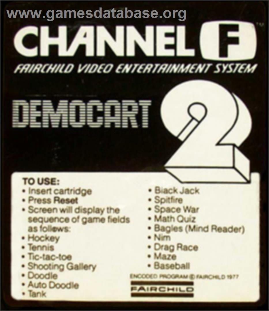 Demonstration Cartridge 2 - Fairchild Channel F - Artwork - Box