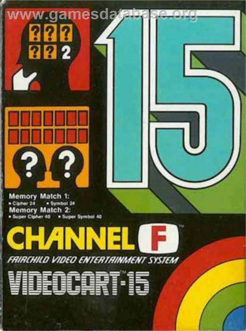 Videocart-15 - Memory Match - Fairchild Channel F - Artwork - Box