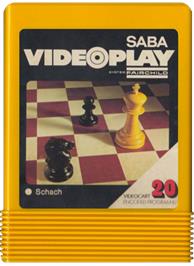 Cartridge artwork for Schach on the Fairchild Channel F.