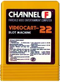 Cartridge artwork for Videocart-22 - Slot Machine on the Fairchild Channel F.