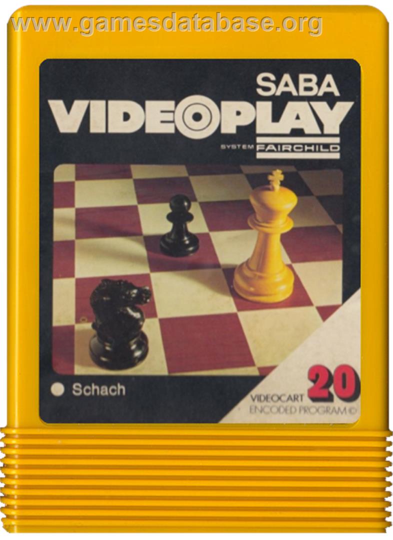 Schach - Fairchild Channel F - Artwork - Cartridge