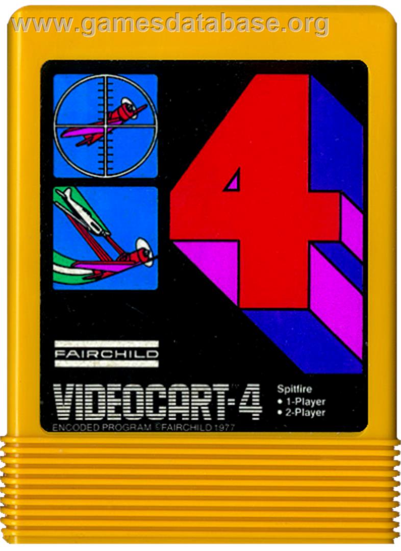 Videocart-4 - Spitfire - Fairchild Channel F - Artwork - Cartridge