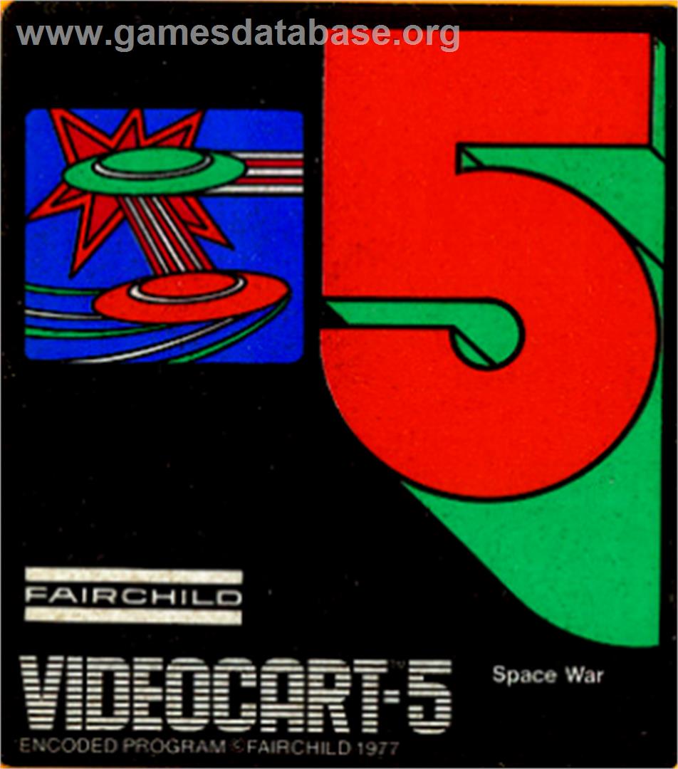 Videocart-5 - Space War - Fairchild Channel F - Artwork - Cartridge Top