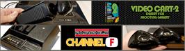Arcade Cabinet Marquee for Videocart-2 - Desert Fox, Shooting Gallery.