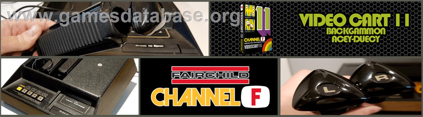 Backgammon & Acey-Ducey - Fairchild Channel F - Artwork - Marquee
