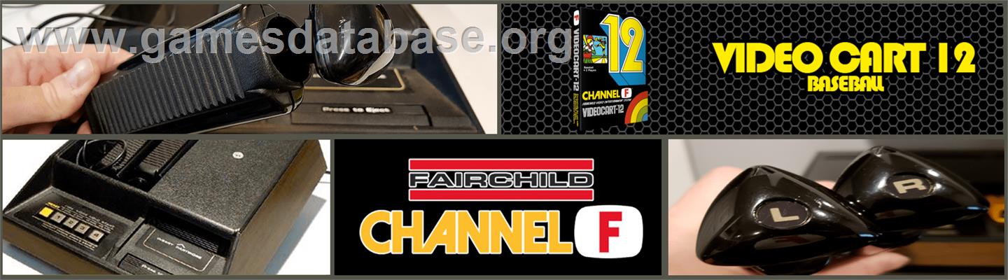 2 Cartouches Fairchild Channel F : Baseball Et Video Black Jack - Occasion
