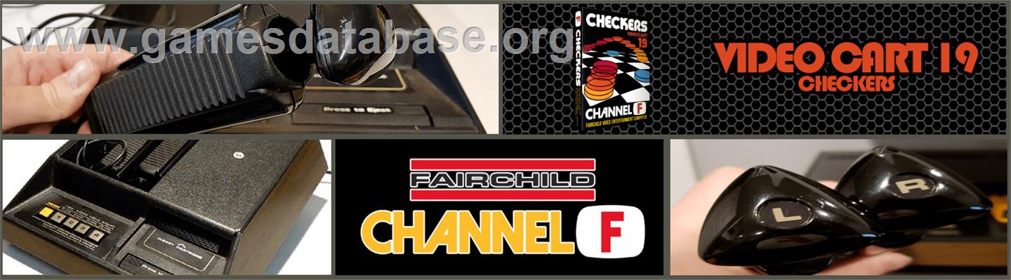 Checkers - Fairchild Channel F - Artwork - Marquee