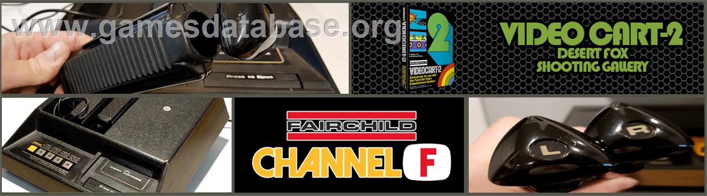 Desert Fox & Shooting Gallery - Fairchild Channel F - Artwork - Marquee
