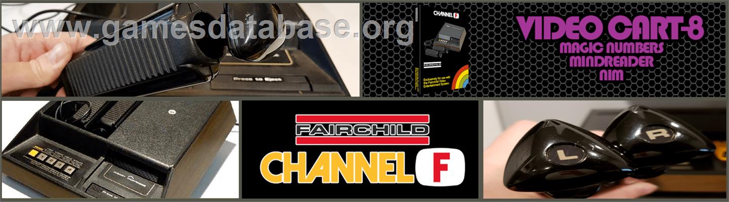 Magic Numbers & Mind Reader & Nim - Fairchild Channel F - Artwork - Marquee