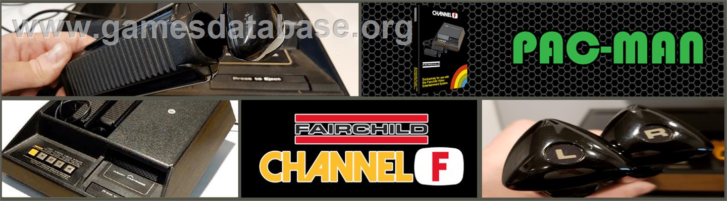 Pac-man - Fairchild Channel F - Artwork - Marquee