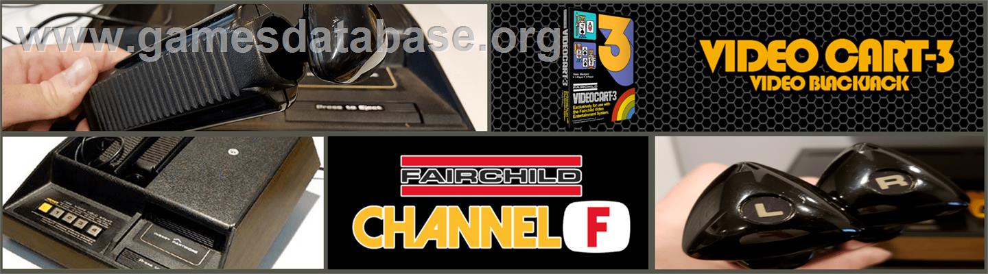 Video Blackjack - Fairchild Channel F - Artwork - Marquee