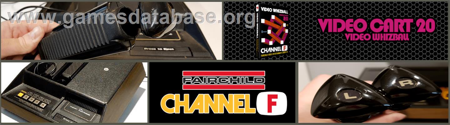Video Whizball - Fairchild Channel F - Artwork - Marquee