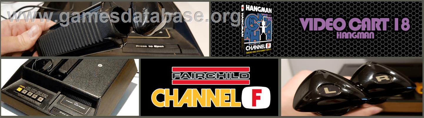 Videocart-18 - Hangman - Fairchild Channel F - Artwork - Marquee