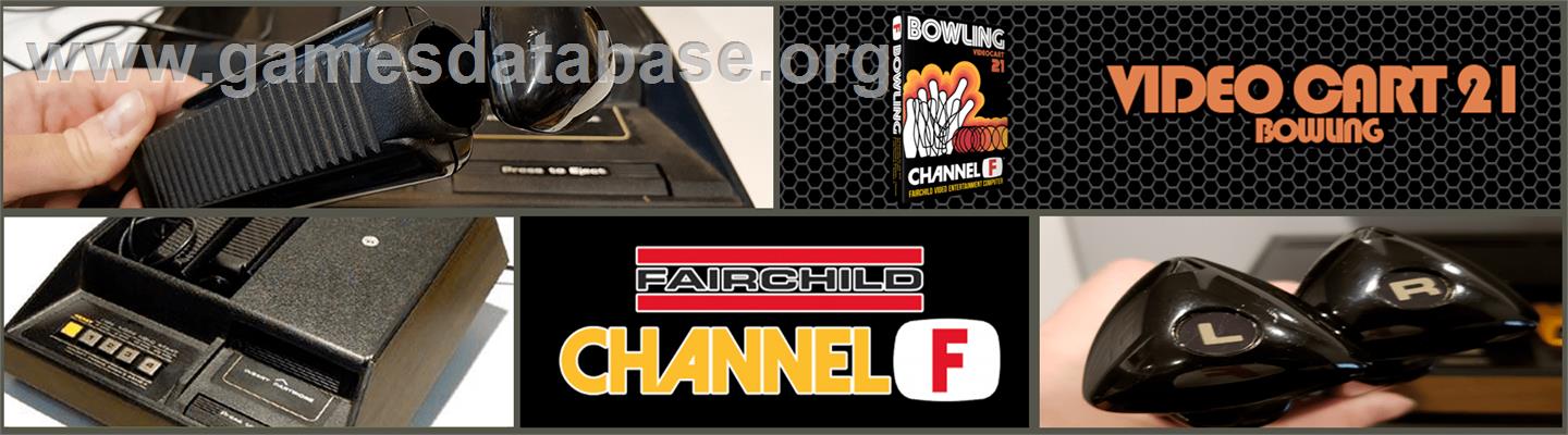 Videocart-21 - Bowling - Fairchild Channel F - Artwork - Marquee