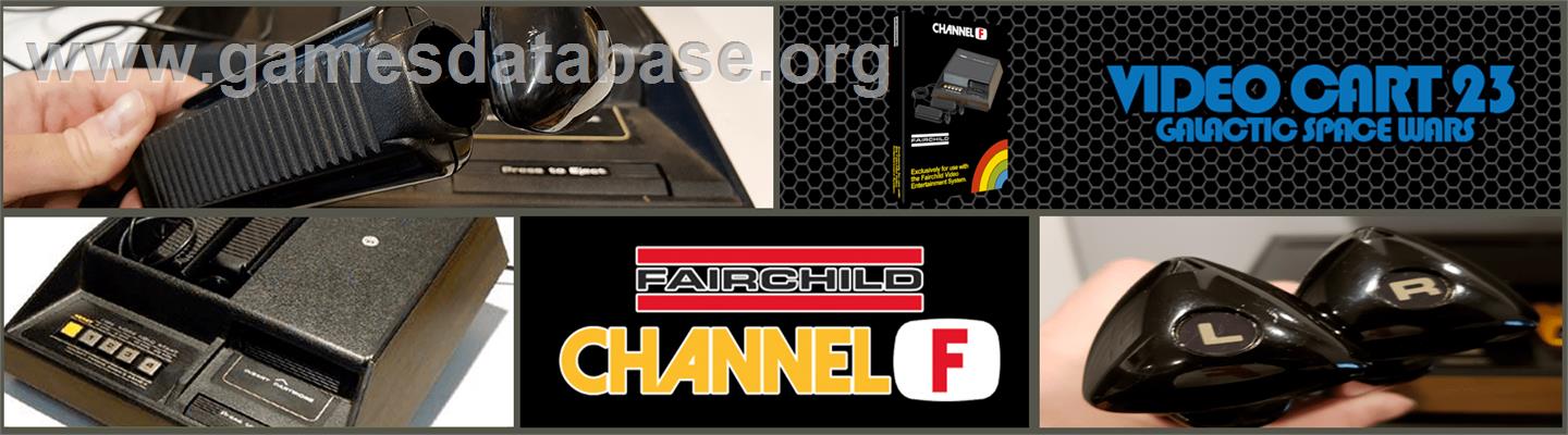Videocart-23 - Galactic Space Wars - Fairchild Channel F - Artwork - Marquee