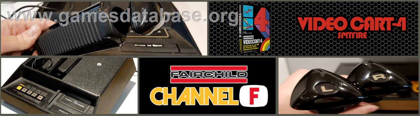 Videocart-4 - Spitfire - Fairchild Channel F - Artwork - Marquee