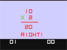 In game image of Math Quiz II: Multiplication & Division on the Fairchild Channel F.