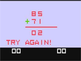 In game image of Math Quiz I - Addition & Subtraction on the Fairchild Channel F.