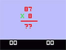 Title screen of Math Quiz II: Multiplication & Division on the Fairchild Channel F.