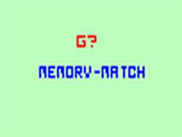 Title screen of Videocart-15 - Memory Match on the Fairchild Channel F.