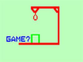 Title screen of Videocart-18 - Hangman on the Fairchild Channel F.