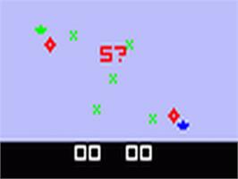 Title screen of Videocart-5 - Space War on the Fairchild Channel F.