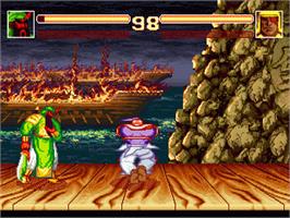 In game image of Sango Fighter on the Funtech Super Acan.