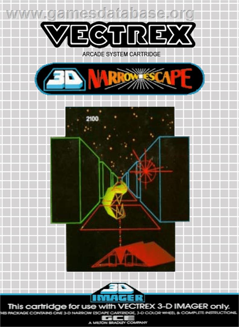 3D Narrow Escape - GCE Vectrex - Artwork - Box