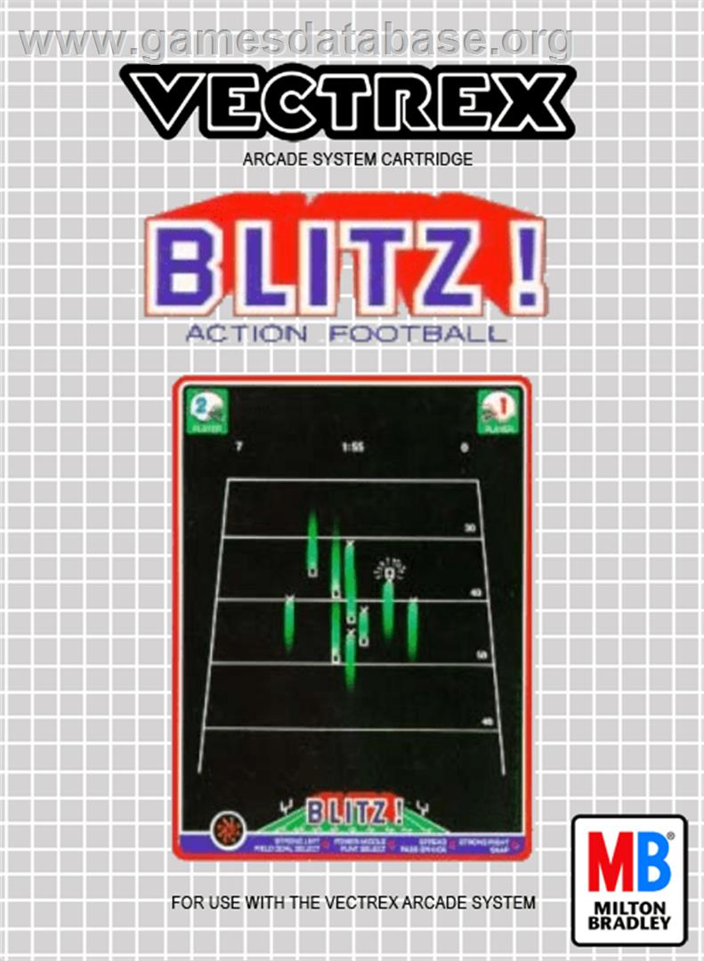 Blitz! Action Football - GCE Vectrex - Artwork - Box