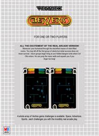 Box back cover for Berzerk on the GCE Vectrex.